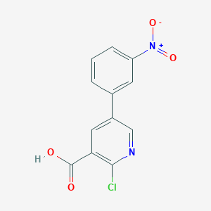 2-Chloro-5-(3-nitrophenyl)pyridine-3-carboxylic acid