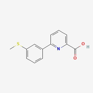 6-(3-Methylthiophenyl)picolinic acid