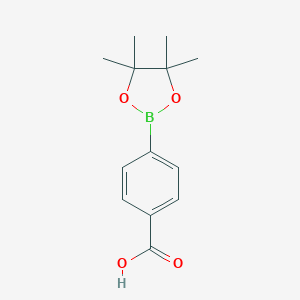 B063894 4-(4,4,5,5-Tetramethyl-1,3,2-dioxaborolan-2-yl)benzoic acid CAS No. 180516-87-4
