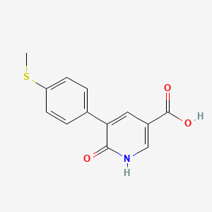 6-Hydroxy-5-(4-methylthiophenyl)nicotinic acid