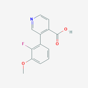 molecular formula C13H10FNO3 B6389424 MFCD18317472 CAS No. 1261922-54-6