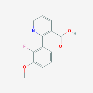 molecular formula C13H10FNO3 B6389430 MFCD18317473 CAS No. 1261898-85-4