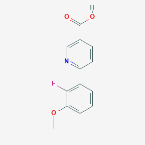 molecular formula C13H10FNO3 B6389454 MFCD18317475 CAS No. 1261982-33-5