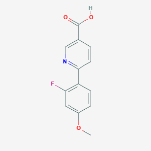 molecular formula C13H10FNO3 B6389482 MFCD18317491 CAS No. 1261913-42-1