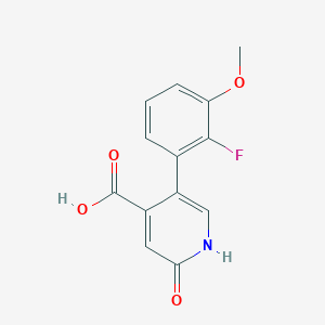 5-(2-Fluoro-3-methoxyphenyl)-2-hydroxyisonicotinic acid