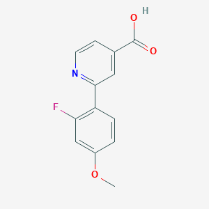 molecular formula C13H10FNO3 B6389487 MFCD18317488 CAS No. 1261959-80-1