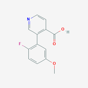 molecular formula C13H10FNO3 B6389548 MFCD18317504 CAS No. 1261961-52-7