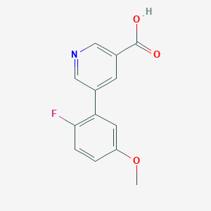 molecular formula C13H10FNO3 B6389576 MFCD18317506 CAS No. 1261934-02-4