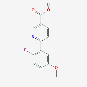 6-(2-Fluoro-5-methoxyphenyl)nicotinic acid, 95%