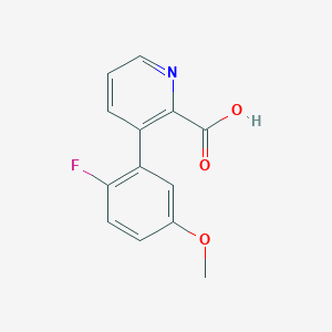 3-(2-Fluoro-5-methoxyphenyl)picolinic acid