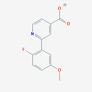 molecular formula C13H10FNO3 B6389585 MFCD18317503 CAS No. 1261982-43-7