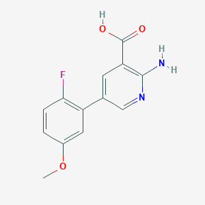 2-AMINO-5-(2-FLUORO-5-METHOXYPHENYL)NICOTINIC ACID