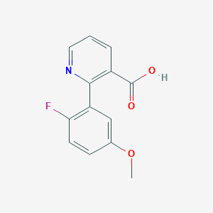 molecular formula C13H10FNO3 B6389596 MFCD18317505 CAS No. 1261999-97-6