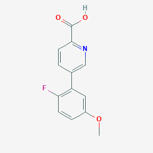 5-(2-Fluoro-5-methoxyphenyl)picolinic acid