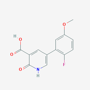 5-(2-Fluoro-5-methoxyphenyl)-2-hydroxynicotinic acid