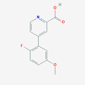 4-(2-Fluoro-5-methoxyphenyl)picolinic acid