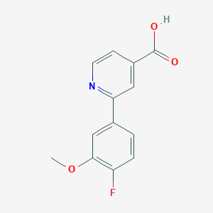 molecular formula C13H10FNO3 B6389681 MFCD18317535 CAS No. 1261982-53-9