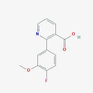 molecular formula C13H10FNO3 B6389685 MFCD18317537 CAS No. 1261932-50-6