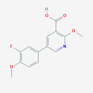 molecular formula C14H12FNO4 B6389713 MFCD18317532 CAS No. 1261922-90-0