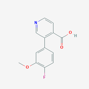 molecular formula C13H10FNO3 B6389718 MFCD18317536 CAS No. 1261923-04-9