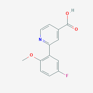 2-(5-Fluoro-2-methoxyphenyl)isonicotinic acid