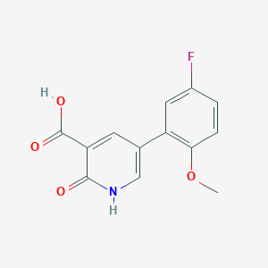 5-(5-Fluoro-2-methoxyphenyl)-2-hydroxynicotinic acid