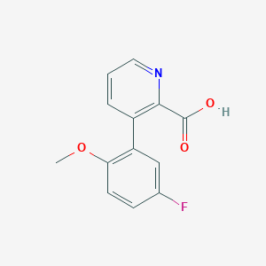 3-(5-Fluoro-2-methoxyphenyl)picolinic acid