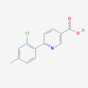 6-(2-Chloro-4-methylphenyl)pyridine-3-carboxylic acid