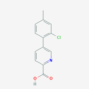 5-(2-Chloro-4-methylphenyl)picolinic acid