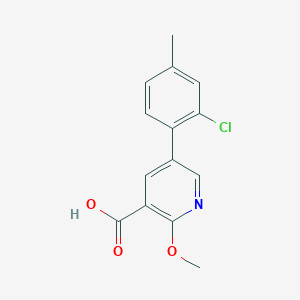 molecular formula C14H12ClNO3 B6389861 MFCD18317568 CAS No. 1261923-38-9