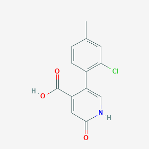 5-(2-Chloro-4-methylphenyl)-2-hydroxyisonicotinic acid