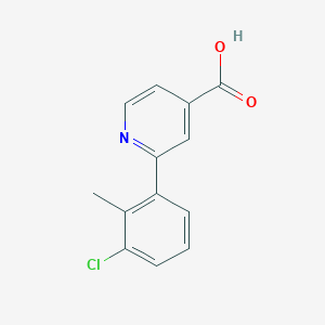 molecular formula C13H10ClNO2 B6389890 MFCD18317570 CAS No. 1261959-97-0