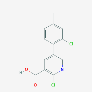 molecular formula C13H9Cl2NO2 B6389899 MFCD18317569 CAS No. 1261949-76-1