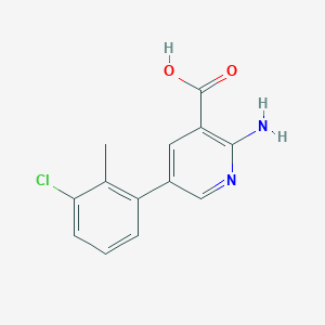 2-Amino-5-(3-chloro-2-methylphenyl)pyridine-3-carboxylic acid