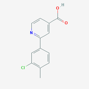 2-(3-Chloro-4-methylphenyl)isonicotinic acid, 95%