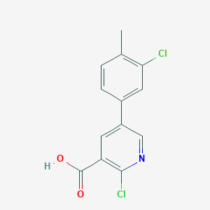 2-Chloro-5-(3-chloro-4-methylphenyl)nicotinic acid, 95%