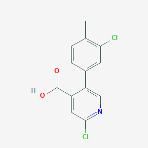 molecular formula C13H9Cl2NO2 B6390047 MFCD18317603 CAS No. 1262006-20-1