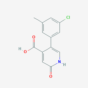 5-(3-Chloro-5-methylphenyl)-2-hydroxyisonicotinic acid