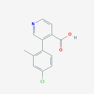 molecular formula C13H10ClNO2 B6390110 MFCD18317622 CAS No. 1261949-98-7