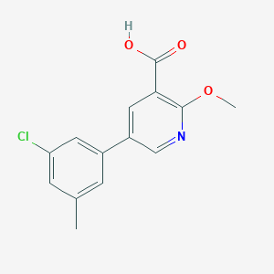 molecular formula C14H12ClNO3 B6390118 MFCD18317618 CAS No. 1261923-78-7