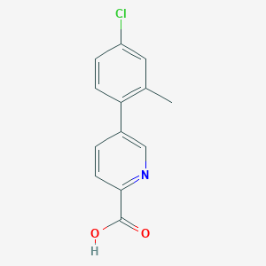 5-(4-Chloro-2-methylphenyl)picolinic acid