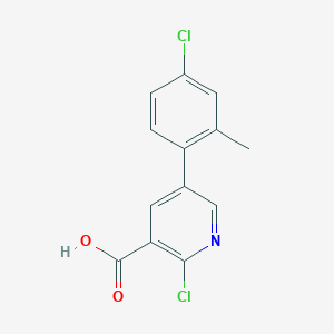 2-Chloro-5-(4-chloro-2-methylphenyl)nicotinic acid, 95%