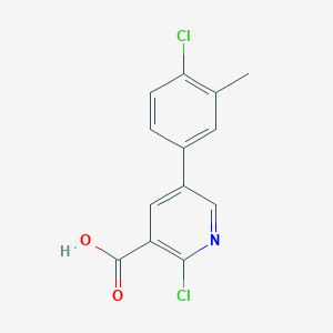 2-Chloro-5-(4-chloro-3-methylphenyl)nicotinic acid