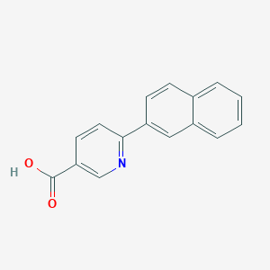 molecular formula C16H11NO2 B6390258 6-(Naphthalen-2-YL)nicotinic acid CAS No. 733776-42-6