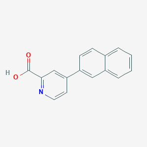 molecular formula C16H11NO2 B6390280 4-(Naphthalen-2-yl)picolinic acid CAS No. 1261899-13-1