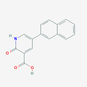 molecular formula C16H11NO3 B6390305 2-Hydroxy-5-(naphthalen-2-YL)nicotinic acid CAS No. 1261961-86-7