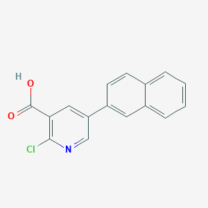 2-Chloro-5-(naphthalen-2-YL)nicotinic acid