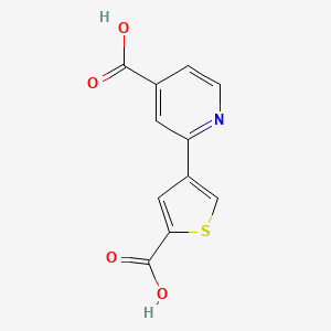 2-(2-Carboxythiophene-4-YL)isonicotinic acid