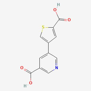 5-(5-Carboxythiophen-3-yl)pyridine-3-carboxylic acid