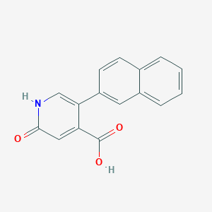 molecular formula C16H11NO3 B6390336 2-Hydroxy-5-(naphthalen-2-YL)isonicotinic acid CAS No. 1261984-47-7